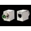 M12 Panel feed through adapters, D-coded, to RJ45  - straight thumbnail 2