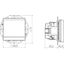 SCHUKO wall socket, locking pin, variable 45°, A.x/C.x anthracite thumbnail 2