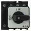 On-Off switch, P1, 40 A, rear mounting, 3 pole + N, with black thumb grip and front plate thumbnail 11