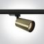 BRUSHED BRASS 10W GU10 TRACK SPOT 100-240V DARK LIGHT thumbnail 1