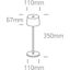 BROWN 3,3W WW TABLE LAMP RECHARGEABLE USB IP65 DIMMABLE thumbnail 3