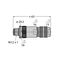 Field-Wireable Connector Male Connector M12 × 1, Straight   CMBS8181-0 thumbnail 1