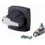 K1DG/P Rotary handle, 6mm, door installation, gray, padlock thumbnail 1