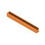 PCB plug-in connector, male header, Dovetails for fixing blocks, THT solder connection, 5.08 mm, Number of poles: 20, 90°, Solder pin length (l): 3.2 mm, tinned, orange, Box thumbnail 4