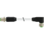 M12 male 0° / M12 female 90° A-cod. shielded PUR 5x0.25 gy0.5m Cognex thumbnail 1