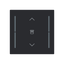 LFJW/A.1.70.1-45M Cover plate with legend with Symbol "venetian blind" black matt - Trevion® thumbnail 1