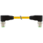 M12 male 90° / M12 male 90° D-cod. shielded PUR 1x4xAWG22 ye 2.5m thumbnail 3