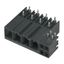 PCB plug-in connector, male header, closed side, THT/THR solder connection, 7.62 mm, Number of poles: 4, 270°, Solder pin length (l): 2.6 mm, tinned, black, Box thumbnail 2