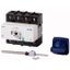DMM-125/4+CM Switch-disconnector, DMM, 125 A, 4 pole, With blue rotary handle (Type C) and drive shaft, Vertical connection thumbnail 1