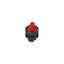 Long handle selector, 2 positions red with marking thumbnail 2
