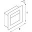 CADRA recessed fitting, square, silver-grey, warm-white LED thumbnail 3