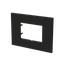 Frame - 1-gang / 3-modules - ABB logo - Matt Black thumbnail 2