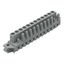 THT female header straight Pin spacing 5 mm gray thumbnail 1