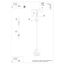 HANGING LAMP TULOS 1 WHITE E27 1X60W IP20 thumbnail 4