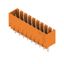 PCB plug-in connector, male header, closed side, THT solder connection, 3.50 mm, Number of poles: 9, 180°, Solder pin length (l): 4.5 mm, tinned, orange, Box thumbnail 4