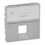Cover plate Valena Life - RJ 45 socket - with label holder - alu thumbnail 2