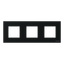 Frame 3-gang / 2+2+2-modules - IP44 - Matt Black thumbnail 1