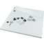 XMW3006CDC-B Front plate/door, below, H=750mm, IP55, grey thumbnail 3