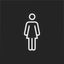 Foil for LED signal insert, with "female" symbol, A.x/C.x thumbnail 1