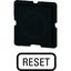 287TQ25 Button plate for push-button, Inscription: RESET, 25 x 25 thumbnail 4