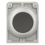 M30C-FD-S Pushbutton, RMQ-Titan, Flat, momentary, black, Blank, Metal bezel thumbnail 3