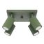 CEILING LAMP WITH FOUR REFLECTORS ON A SQUARE ROSECAKE, GREEN, CARBON SERIES, 4XGU10 thumbnail 1