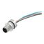 Built-in plugs, M12, pin, straight, Mounting thread: M 16 x 1.5, Number of poles: 8, Strand / cable length: 0.5 m, Front mounting thumbnail 2