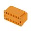 PCB plug-in connector, male header, Flange, THT solder connection, 3.81 mm, Number of poles: 12, 90°, Solder pin length (l): 3.2 mm, tinned, orange, Box thumbnail 1