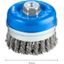 Cup Brush Knotted 90 mm Steel thumbnail 3