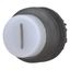 M22S-DRLH-W-X1 Illuminated pushbutton actuator, RMQ-Titan, Extended, maintained, White, inscribed 1, Bezel: black thumbnail 11
