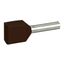 Ferrules Starfix - doubles individuals - cross section 2 x 1.5 mm² - black thumbnail 1
