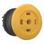 M22S-DRP-Y-X Mushroom actuator, RMQ-Titan, Mushroom, maintained, Mushroom yellow, Without button plate, Bezel: black thumbnail 7