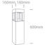 ANTHRACITE BOLLARD 60cm 22W CW IP65 230V thumbnail 2