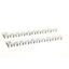 Marked Label for terminal blocks 2.5 mmÂ² screw models, 10 plastic labe XW5T0068A thumbnail 1