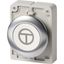 M30I-FD-W-X11 Pushbutton, RMQ-Titan, flat, momentary, White, inscribed, Front ring stainless steel, ON/OFF thumbnail 3