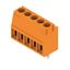 Printed circuit board terminals, 3.50 mm, Number of poles: 5, 90°, Solder pin length (l): 3.2 mm, tinned, orange, Clamping yoke connection, Clamping range, max. : 2.08 mm², Box thumbnail 3