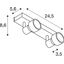 PURI 2 ceiling luminaire, 2xGU10, with Decoring, ruby thumbnail 2