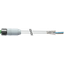M12 female 0° A-cod. with cable shielded F&B PVC 4x0.34 shielded gy 5m thumbnail 2