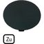 M22-XDP-S-D2 Button plate, mushroom black, TO thumbnail 5
