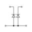 Component terminal block double-deck with 2 diodes 1N4007 gray thumbnail 4