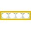 FOUR-GANG FRAME YELLOW/ICE thumbnail 1