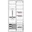 DA27BB5V Meter board, Field width: 2, Rows: 57, 1100 mm x 550 mm x 215 mm, Isolated (Class II), IP31 thumbnail 17