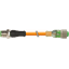 M12 male 0° / M12 female 0° A-cod. LED PUR 4x0.34 or  7m thumbnail 1