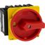 P3-63/EA/SVB/2HI11 Main switch, P3, 63 A, flush mounting, 3 pole, 2 N/O, 2 N/C, Emergency switching off function, With red rotary handle and yellow locking ring thumbnail 21