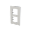 Frame 2-gang / 2+2-modules - Niessen logo - S - Silver thumbnail 2