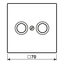 Centre plate f. TV/FM socket LS990TVSW thumbnail 5