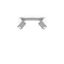 CEILING LAMP MERIDA 2 GREY GU10 2X40W IP20 thumbnail 8