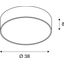 MEDO PRO 40 ceiling light, round, silver-grey, T5 40W thumbnail 2