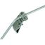 Gutter clamp Al f. bead 13-25mm with two-screw cleat for Rd 7-10mm thumbnail 1