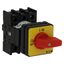 On-Off switch, P1, 40 A, center mounting, 3 pole, Emergency switching off function, with red thumb grip and yellow front plate thumbnail 11